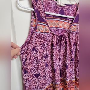 BeachLunchLounge Paisley Sleeveless Boho Tank Top size Medium